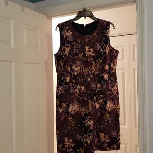 Lands End flowered dress with lining.